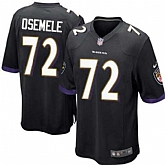 Nike Men & Women & Youth Ravens #72 Osemele Black Team Color Game Jersey,baseball caps,new era cap wholesale,wholesale hats